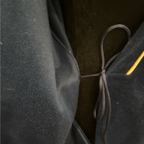 Vanity Fair Velour Robe Vintage Size Large Long Housecoat Front USA Blue - Picture 3 of 7